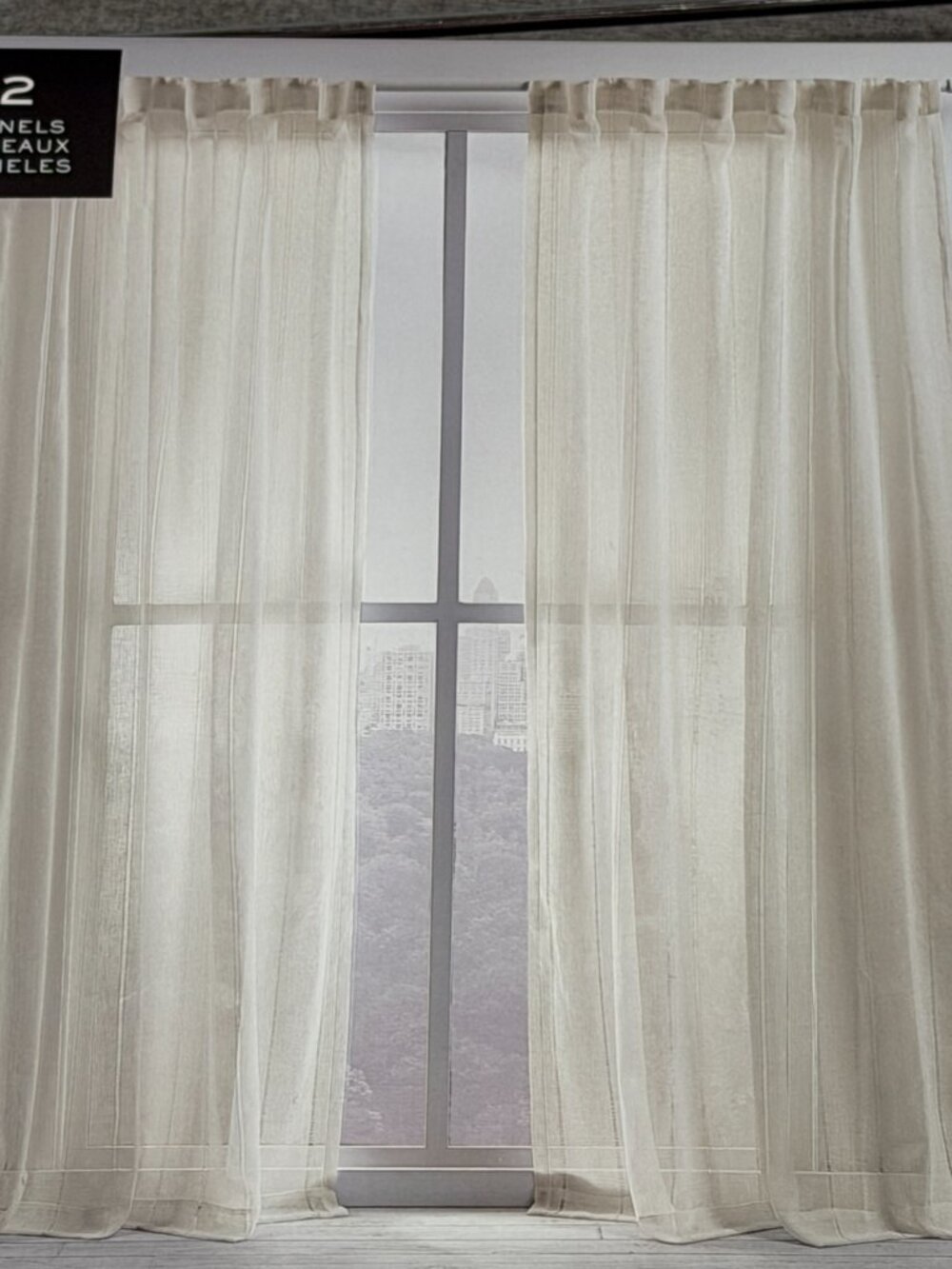 Lauren Ralph Lauren Hamilton Linen Curtains 54x84 (2 Panels) Natural Beige NWT - Picture 3 of 12